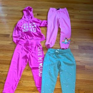 Girls joggers 4 pieces